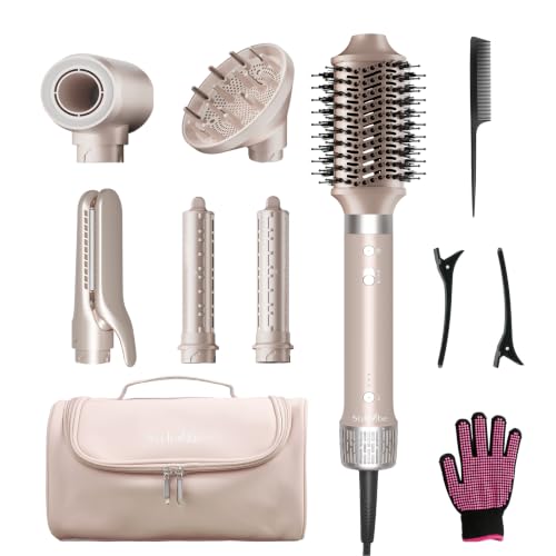 Image of Mythsight StyleVibe 6-in-1 Air Styler with Hair Dryer & Auto-Wrap Curlers