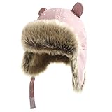 Die Wintermütze ist aus warmes weiches Material gut gefertigt, bringt Ihnen Baby beste Wärmeerlebnis