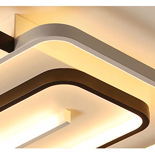 Plafonnier carré moderne LED 30W or dimmable salon cuisine bureau - 7