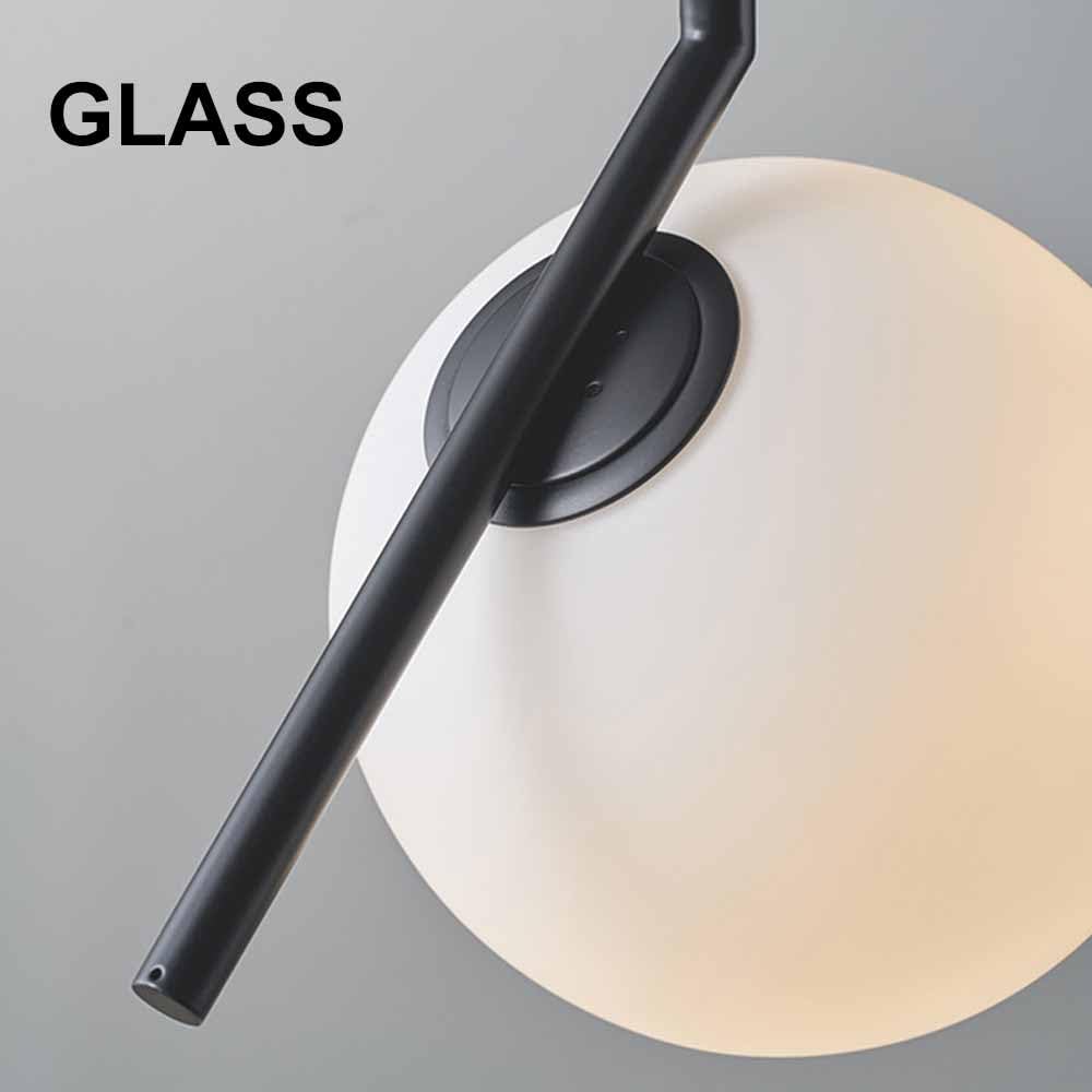 TRIVIDHA Lampade A Sospensione in Vetro Nordico Lampada A Sospensione in Vetro A Globo Bianco per Isola Cucina Moderne Lampade A Sospensione in Metallo per Camera da Letto Soggiorno Bar