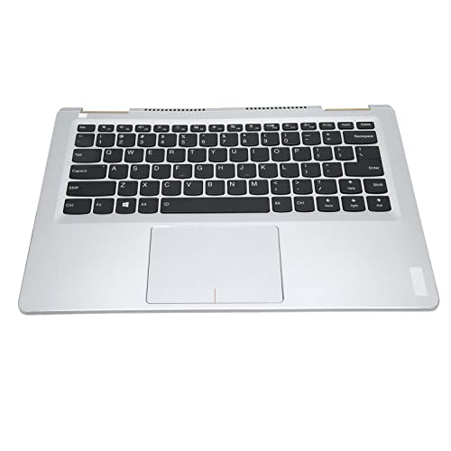 Clavier ordinateur portable avec repose-poignets clavier rétroéclairé argenté et étui de protection