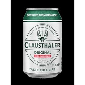 Clausthaler Original Alcohol Free Beer - Case 24 x 330ml, <0.5% Cans | Lager | Vegan, Low Calorie | Ingredients: Water, Barley, Malt & Hops – Clausthaler