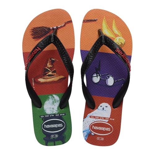 Havaianas - Harry Potter, Chanclas Cómodas, Duraderas y Ligeras, Suela con Elementos Icónicos del Quidditch, Adultos, Unisex