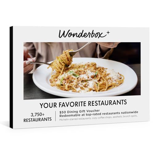 Wonderbox Dining Experience Gift – Choose from 1,000s Restaurants Nationwide – Flexible...
