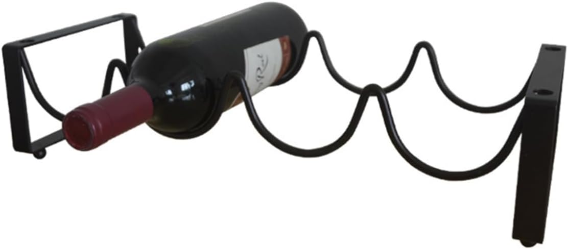 Creative Vintage Wire Wine Rack Modern Bottle Display Stand for Home Elegant Design Non-Slip Bottom for Wine Lovers and Entertainers