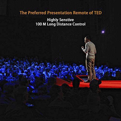 Presentation Clicker Remote Laser Pointer - Wireless Usb Presenter - Slideshow Powerpoint Clicker - Compatible With Win10︱Mac - Support Ppt︱Keynote︱Google Slides (K100B) #TOP7