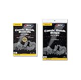 BCW Golden Age Comic Bags and Backing Boards - 100 Ct | Comic Book Bags and Boards for Golden Age Comics | Acid-Free Sleeves & Boards | Comic Book Collecting Supplies