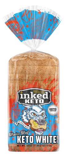 Winter Wolf KETO White Bread No Sugar added 3 Bags 18 oz each Made in USA by inked Keto