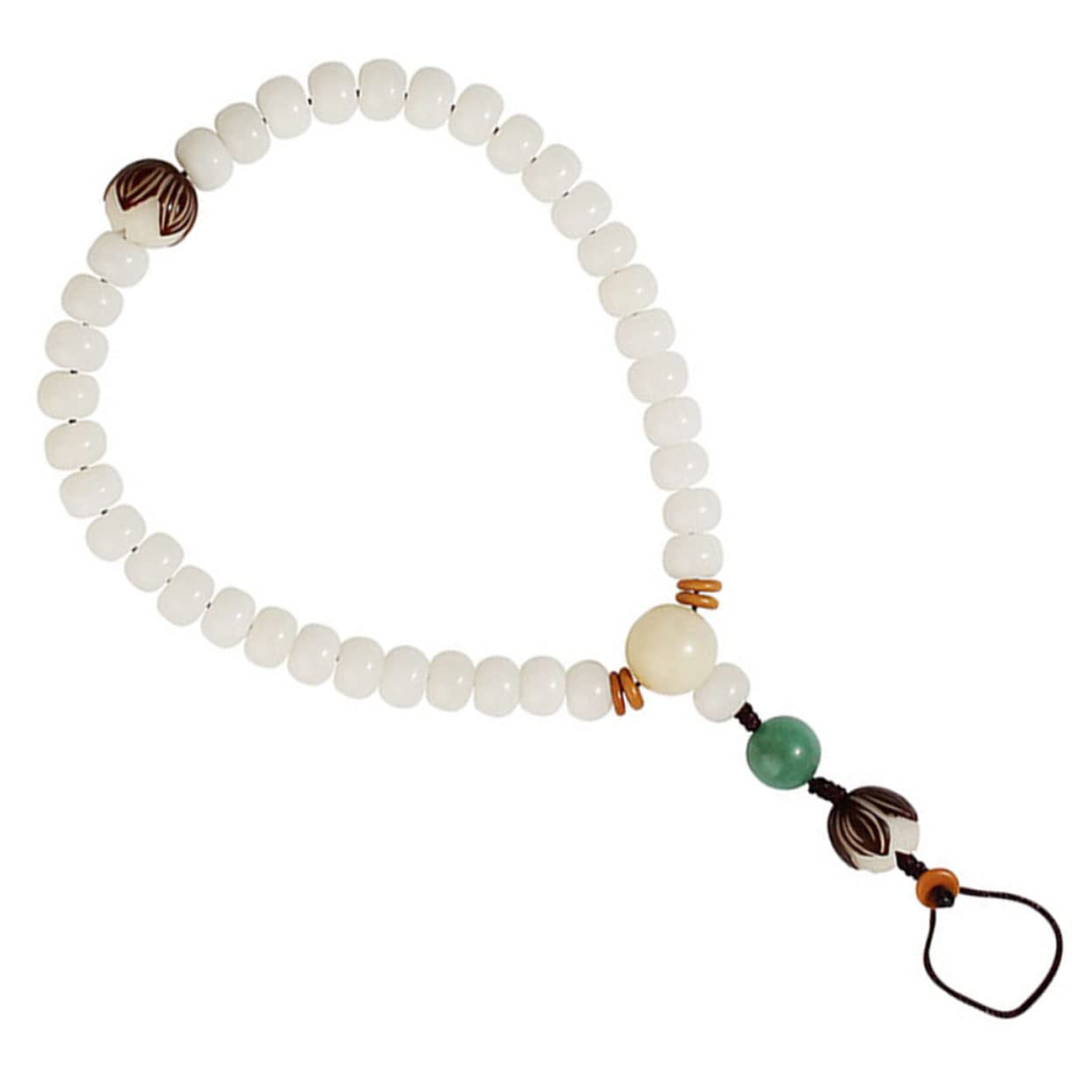 Bodhi Handy Kette mit Perlen Verstellbar Abnehmbar Stilvolle Telefon Tragekette für Schlüssel Verlust Handyband für Frauen Chinese Style Design