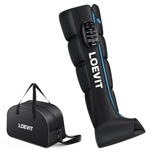 LOEVIT Massageador de perna de compressão de ar sem fio para alív...