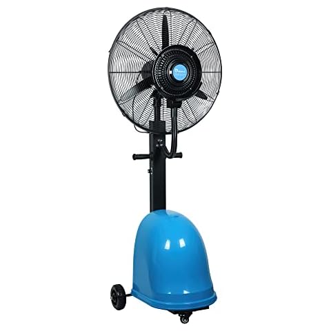 LI-GELISI High Power Misting Fan – All Metal 26 inch 300W With 1000 Sq Ft Cooling & 13 Gal Tank (Blue 300W/26 inches) Cover