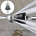 Sewer Cleaning Tool High-Pressure Nozzle, Nozzle Unclogger, Hydro Nozzle, Downspout Cleaning Tool, Culvert Cleaning Tool, Destapador De Tuberia (2pcs)