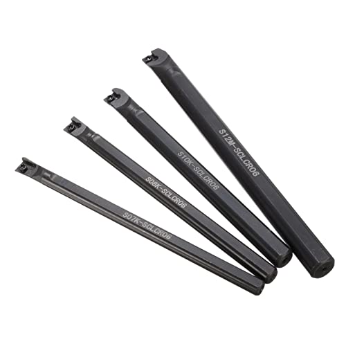 Kit de herramientas para torno metálico con 4 barras de taladro miniatura 7