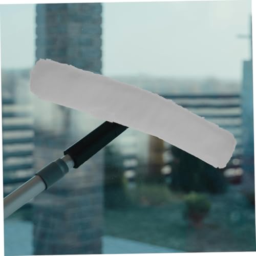 Escobilla de goma para limpieza de ventanas con recambios de microfibra 8