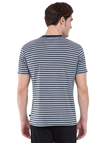Image of Jockey 2715 Men's Super Combed Cotton Rich Striped Round Neck Half Sleeve T-Shirt