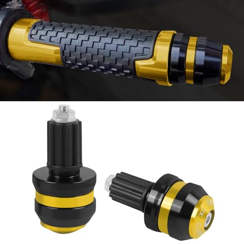 Embouts de guidon moto 22mm usinés en aluminium or haute résistance
