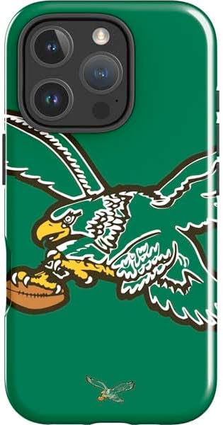 Skinit Impact Phone Case Compatible with iPhone 16 Pro Max - Officially Licensed NFL Philadelphia Eagles Retro Logo Design