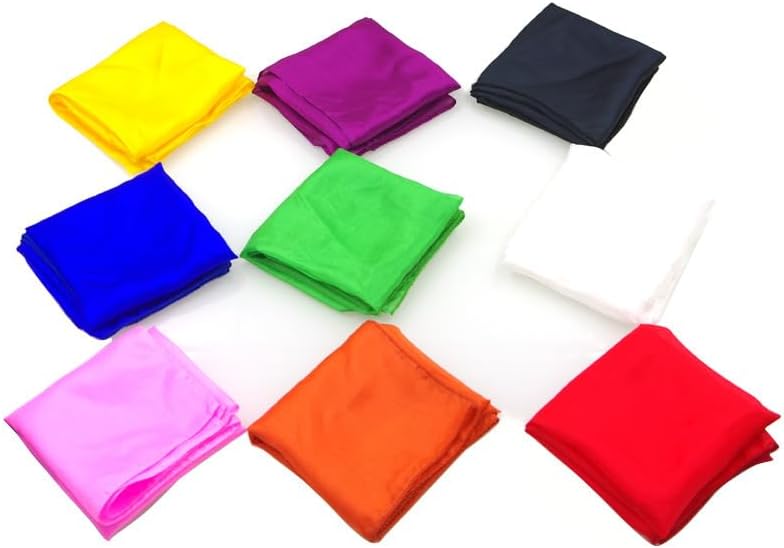 Miniatura 3 de Pañuelo de seda mágico, bufandas de magos, 3 unidades, truco de mago, bufanda de seda colorida, accesorios de mago de escenario, truco de mago,