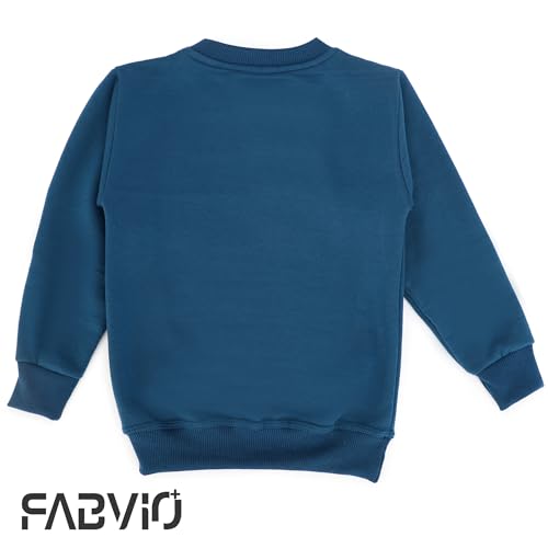 Image of Kids Graphic Print Woolen Sweatshirts with Round Neck and Full Sleeves (SWT-25)
