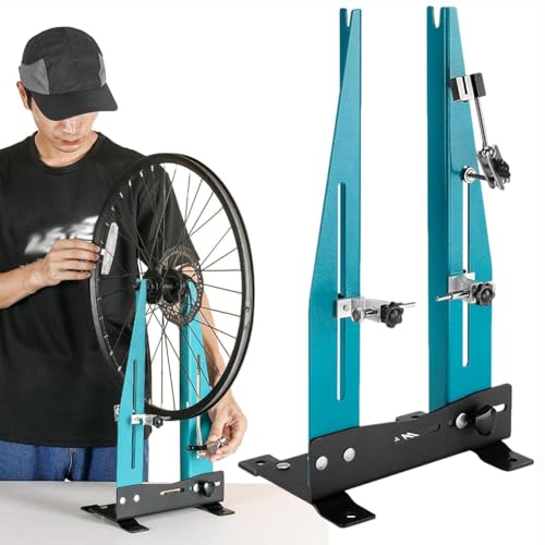 KK-GAL 3 in 1 Bike Wheel Truing Stand, Lightweight Wheel Tuning Repair Tool, Bike Wheel Professional Truing Stand, Bike Wheel Maintenance for Workstand, Bike Shop Wheel Rim Truing Device,M