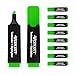 Produktbild Westcott Textmarker 10 Stück grün | 10er Pack Highlighter Marker in leuchtendem Grün | 2-5 mm Strichstärke | Premium Tinte aus Deutschland | E-743694 00