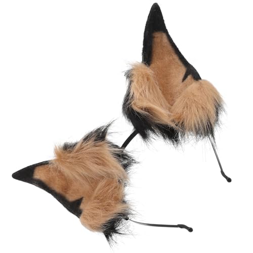 Serre-tête oreilles de chien doberman peluche déguisement cosplay femme bandeau ajustable