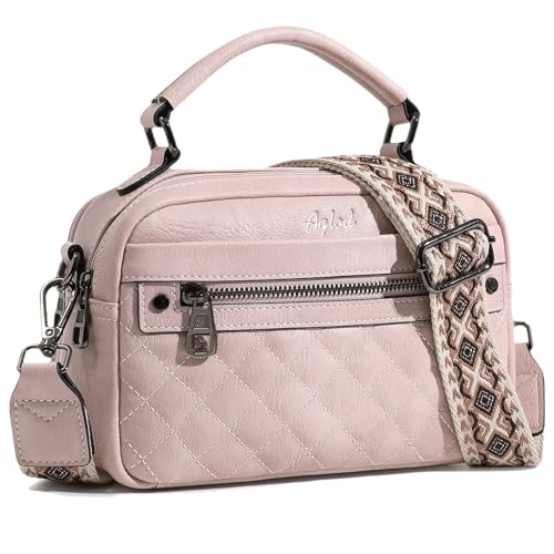 Image of AGLOD Crossbody Bags for Women Vegan Leather Shoulder Handbags Small Cross Body Purses for Women Trendy with Wide Strap | Small