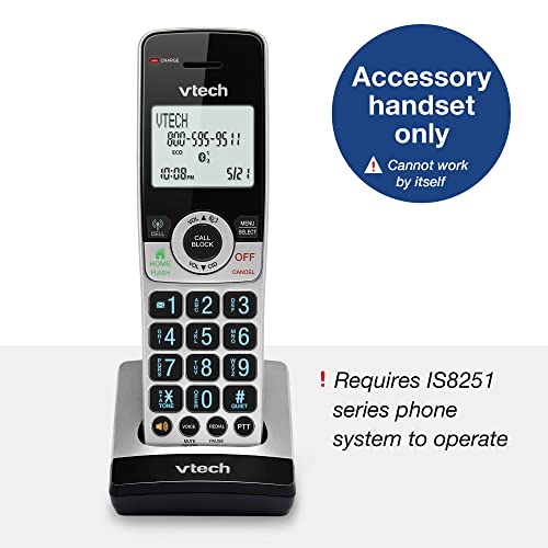 Image of VTech IS8201 Additional Handset for IS8251 Business Grade Cordless Phone Series, Perfect for Home Office, Smart Call Blocking, Answering System, Bluetooth Connect to Cell