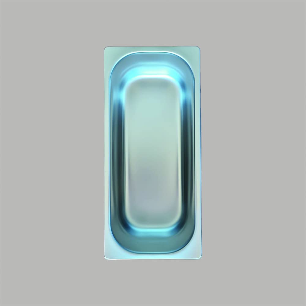 Vaschetta In Acciaio Inox Per Gelato Lucgel - 360x165x120mm, Ideale Per Vetrine, Gastronomia, 1 Pezzo - Foto 2