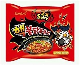 Samyang 2X Spicy Hot Chicken Flavor Ramen, 10Pack (140 g Each) zK$KJf
