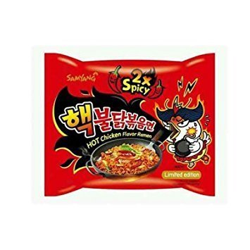 Samyang 2X Spicy Hot Chicken Flavor Ramen, 10 Pack (140 Grams Each)