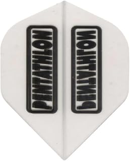 US Darts 3 Sets (9 Flights) Pentathlon Standard Clear Dart Flights - 100 Micron, Ex-Tough