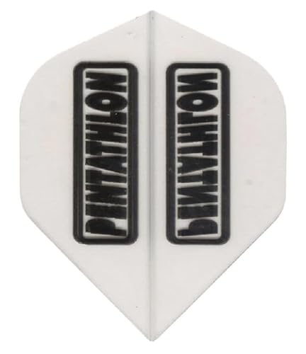 US Darts 3 Sets (9 Flights) Pentathlon Standard Clear Dart Flights - 100 Micron, Ex-Tough