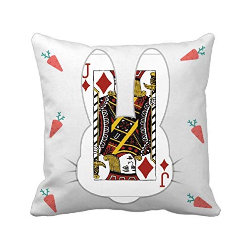 Coussin carré diamant et lapin d'exception, accessoire de décoration de prestige - 2