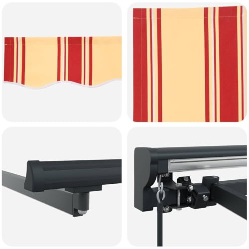 Protection extérieure réglable vidaXL store manuel 2,5 x 2 m robuste - 7