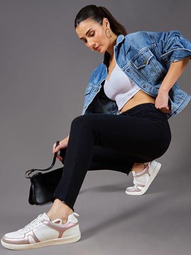 Image of Miss Chase Women's Skinny Fit High Rise Regular Length Denim Stretchable Jeans