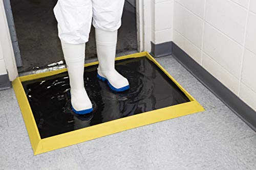 Notrax 351 Sani-Trax Plus Disinfectant Mat, Shoe Sanitizing Mat For Entryways, 32"X39", 351S3239Bl, Black #TOP4