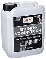 MEM Bitumen-Voranstrich, Gutes Eindringvermögen, Optimale Haftung, Gebrauchsfertig, Einfach zu verarbeiten, Lösemittelfrei, 5 l, Dunkelbraun