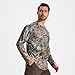 Tongcamo Camo Hunting Shirts for Men Long Sleeves Crewneck Quick Dry UPF 50+ Hiking Fishing Shirt