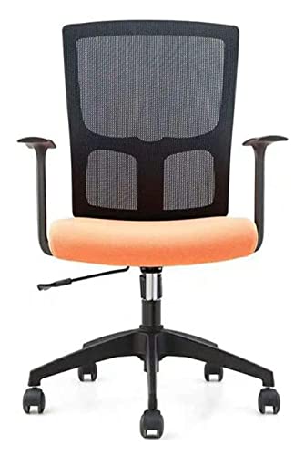 Chaise de bureau ergonomique pour salle de réunion et jeux vidéo orange