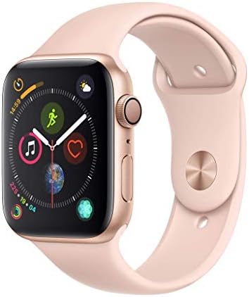 قیمت و خرید Apple Watch Series 4 (GPS only) Aluminum Case Compatible with  iPhone 5s and Above (Gold Aluminum Case with Pink Sand Sport Band, 44mm)  برند Apple | مالتینا
