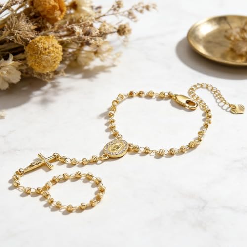 Bracelet chapelet femme en or le bijou catholique idéal à porter au quotidien sans ternir - 7