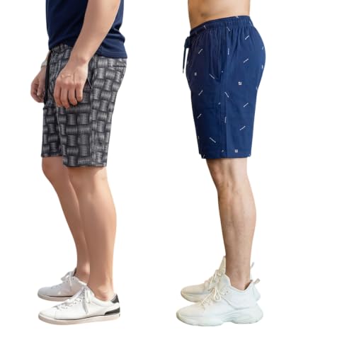 Image of FEEL TRACK Men Cotton Regular Fit Shorts