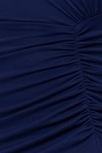 Image of Betsy & Adam Women's Cape Sleeve High Neck Bodycon Knee Length Dress with Cutout