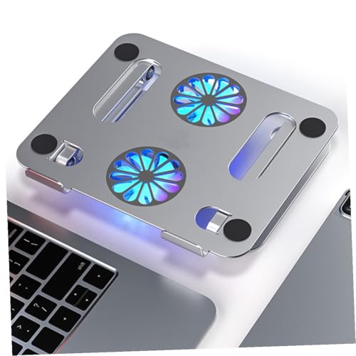 Soporte para portátil con doble ventilador y altura ajustable miniatura 6