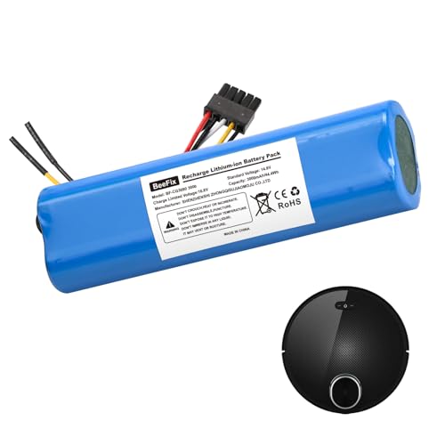 Beefix Batería de Repuesto de 3000 mAh para Conga 3090, 3091, 3092, 3093, 14,8 V, batería de Ion de Litio, aspiradora robótica