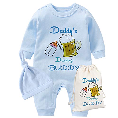 Vêtement bébé jumeaux Fête des Pères | Combinaison coton souple