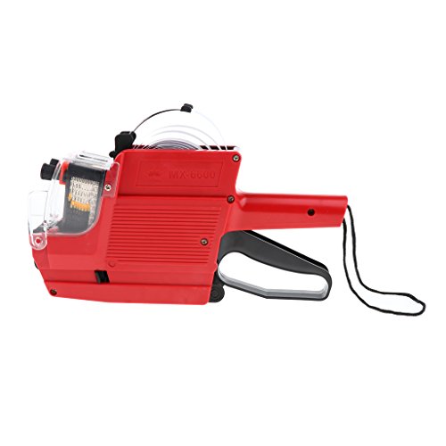 menolana MX-6600 10 Dígitos, 2 Linhas, Etiqueta de Preço, Etiqueta de Preço, Impressão Clara E Rápid