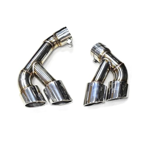 Embout d'échappement argent pour BMW X5 F15 35i de 2014 à 2018 avec look sportif X5M