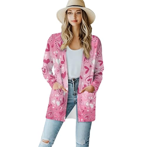 Image of Cardigan for Women Long Sweater Open Front Sweaters Fashion Lightweight Cardigans with Pockets